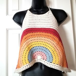 Knit Rainbow Top